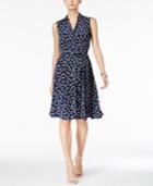 Charter Club Petite Dot-print Shirtdress, Only At Macy's