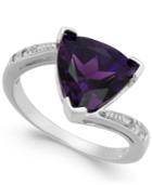Amethyst (2-3/4 Ct. T.w.) & Diamond Accent Ring In 14k White Gold