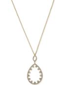 I.n.c. Gold-tone Pave Open Pendant Necklace, 32 + 3 Extender, Created For Macy's
