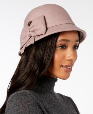 I.n.c. Bow Wool-felt Cloche, Created For Macy's