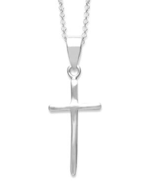Giani Bernini Sterling Silver Necklace, Cross Pendant