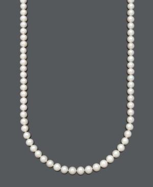 "belle De Mer Pearl Necklace, 36"" 14k Gold Aa+ Cultured Freshwater Pearl Strand (9-10mm)"
