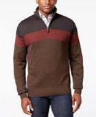 Tricot St. Raphael Men's Zip-up Stripe Sweater