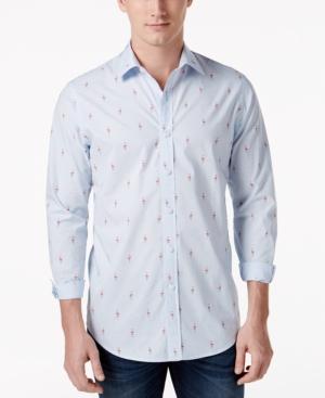 Club Room Men's Flamingo-print Shirt, Only At Macy's