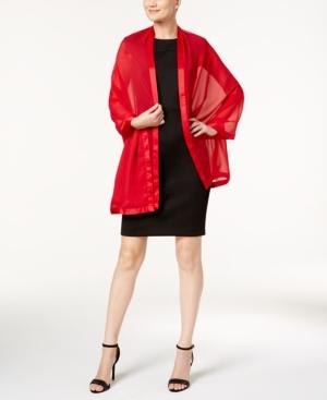 Calvin Klein Satin-border Scarf & Wrap In One