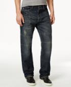 Sean John Men's Patch-pocket Hamilton Relaxed Fit, Destructed Jeans, Only At Macy's