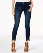 Rampage Juniors' Asymmetrical-hem Rivington Wash Skinny Jeans