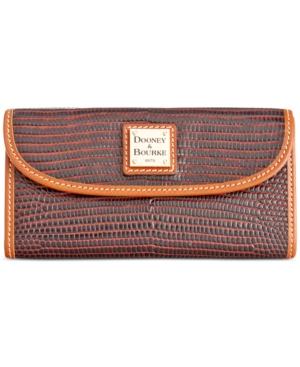 Dooney & Bourke Lizard-embossed Continental Clutch Wallet, Created For Macy's