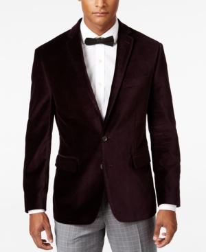 Ryan Seacrest Distinction Men's Slim-fit Purple Velvet Evening Jacket, Only At Macy's