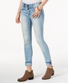 Indigo Rein Juniors' Cuffed Robin Wash Skinny Jeans