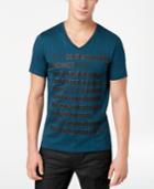 Guess Men's Embossed Text T-shirt