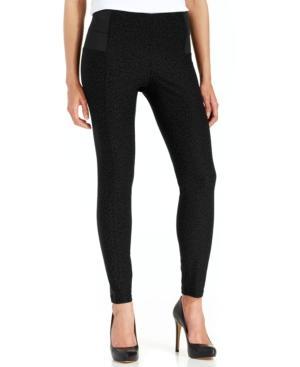 Thalia Sodi Skinny Leopard-print Bengaline Pants