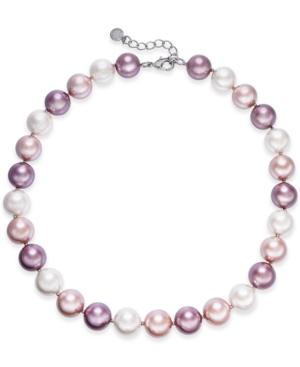 Charter Club Silver-tone Imitation Pearl Collar Necklace, 17 + 2 Extender, Created For Macy's