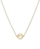 Mother-of-pearl 17 Pendant Necklace In 14k Gold