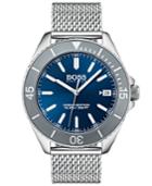 Boss Men's Ocean Edition Stainless Steel Mesh Bracelet Watch 42mm