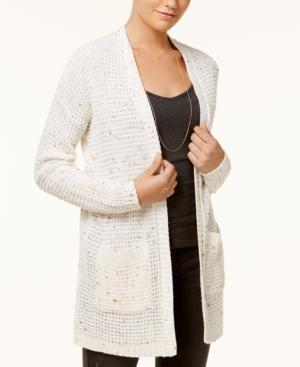 Say What? Juniors' Marled Cardigan