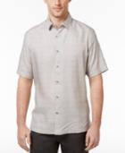Alfani Men's Horizontal Striped Grid-pattern Shirt, Only At Macy's