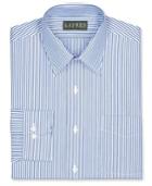 Lauren Ralph Lauren Slim-fit Blue Bengal Stripe Dress Shirt