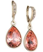 Givenchy Pave & Colored Crystal Drop Earrings