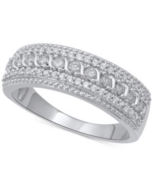 Diamond Multi-row Anniversary Band (1/2 Ct. T.w.) In 14k White Gold