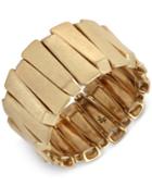 Kenneth Cole New York Gold-tone Geometric Stick Stretch Bracelet