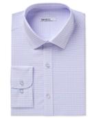 Bar Iii Men's Slim-fit Stretch Easy-care Grid Dress Shirt, Created For Macy's