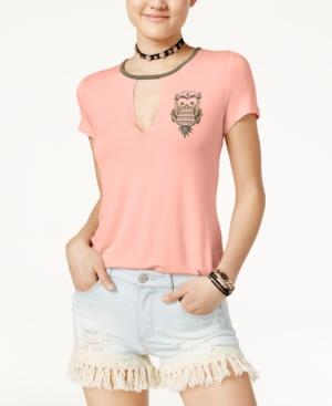 Belle Du Jour Juniors' Owl Graphic T-shirt