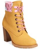 Dolce By Mojo Moxy Orchid Lace-up Utility Booties Women's Shoes