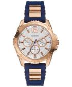 Guess Women's Navy Silicone Strap Watch 42mm U0325l8
