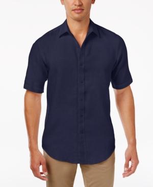 Club Room Men's Garment-dyed Linen Shirt, Only At Macy's