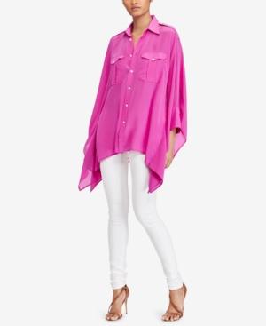 Polo Ralph Lauren Silk Poncho Shirt