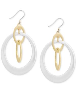 Lucky Brand Two-tone Orbital Drop Earrings