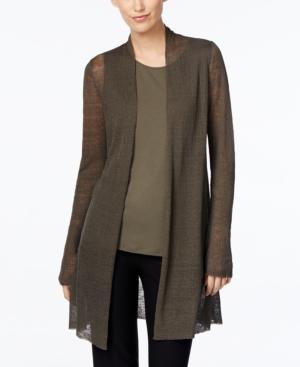 Eileen Fisher Sheer Open-front Cardigan