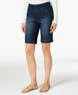 Jag Ainsley Anchor Blue Wash Bermuda Shorts