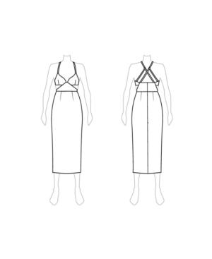 Fame And Partners Crossback Pencil Dress