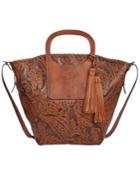 Patricia Nash Burnished Tooled Lace Vilani Tote