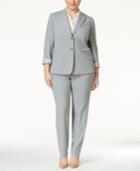 Tahari Asl Plus Size Two-button Pantsuit