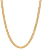 Diamond Accent Triple Rope 17 Chain Necklace In 14k Gold