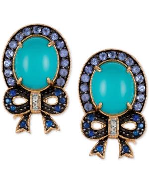 Le Vian Multi-gemstone (6-1/8 Ct. T.w.) Bow Stud Earrings In 14k Gold