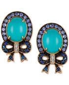 Le Vian Multi-gemstone (6-1/8 Ct. T.w.) Bow Stud Earrings In 14k Gold