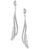 Danori Crystal And Pave Linear Drop Earrings, Created For Macy's