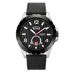 Men's Esq0073 Stainless Steel Watch, Black Dial, Day And Date Windows
