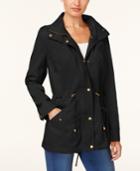 Style & Co Cotton Hooded Utility Jacket, Created For Macy's