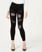 Guess Sexy Curve Ripped Embellished Skinny Jeans