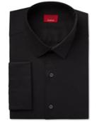 Alfani Men's Slim-fit Stretch Black Solid French Cuff Dress Shirt, Only At Macy's