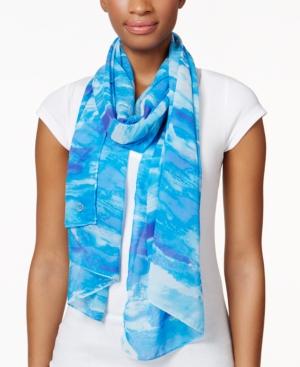 Calvin Klein Wave Chiffon Scarf
