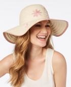 Inc International Concepts Embroidered Flower Floppy Hat, Created For Macy's