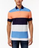 Club Room Men's Sun Protection Performance Colorblocked Polo, Only At Macy's