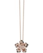 Le Vian Chocolatier Diamond Flower Pendant Necklace (9/10 Ct. T.w.) In 14k Rose Gold