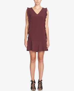 Cece Harper Ruffled Drop-waist Shift Dress